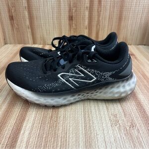 New Balance Shoes Womens 7 Black White Fresh Foam EVOZ Running Athletic WEVOZLK2